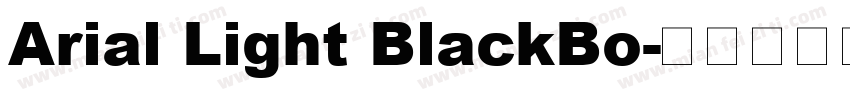 Arial Light BlackBo字体转换
